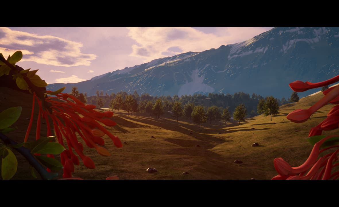 Isla del Karukinka con copihue